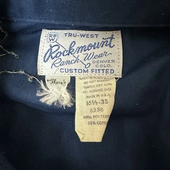 Vintage TruWest Rockmount Ranch Wear Embroidered Snap Women's Shirt Fit L/XL - Picture 10 of 11